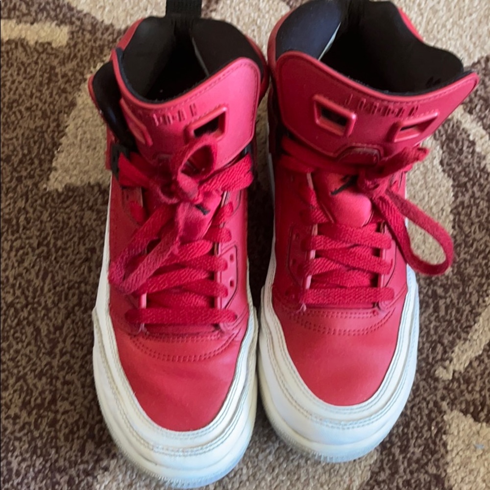 Nike Jordan’s red and white
